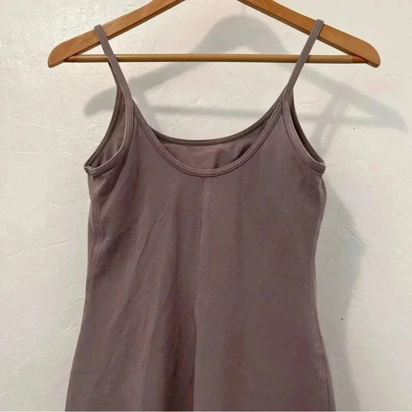 Lululemon Inner Glow Dress Lavender Practice‎ Cotton Bodycon Size 6 Casual - Picture 8 of 16